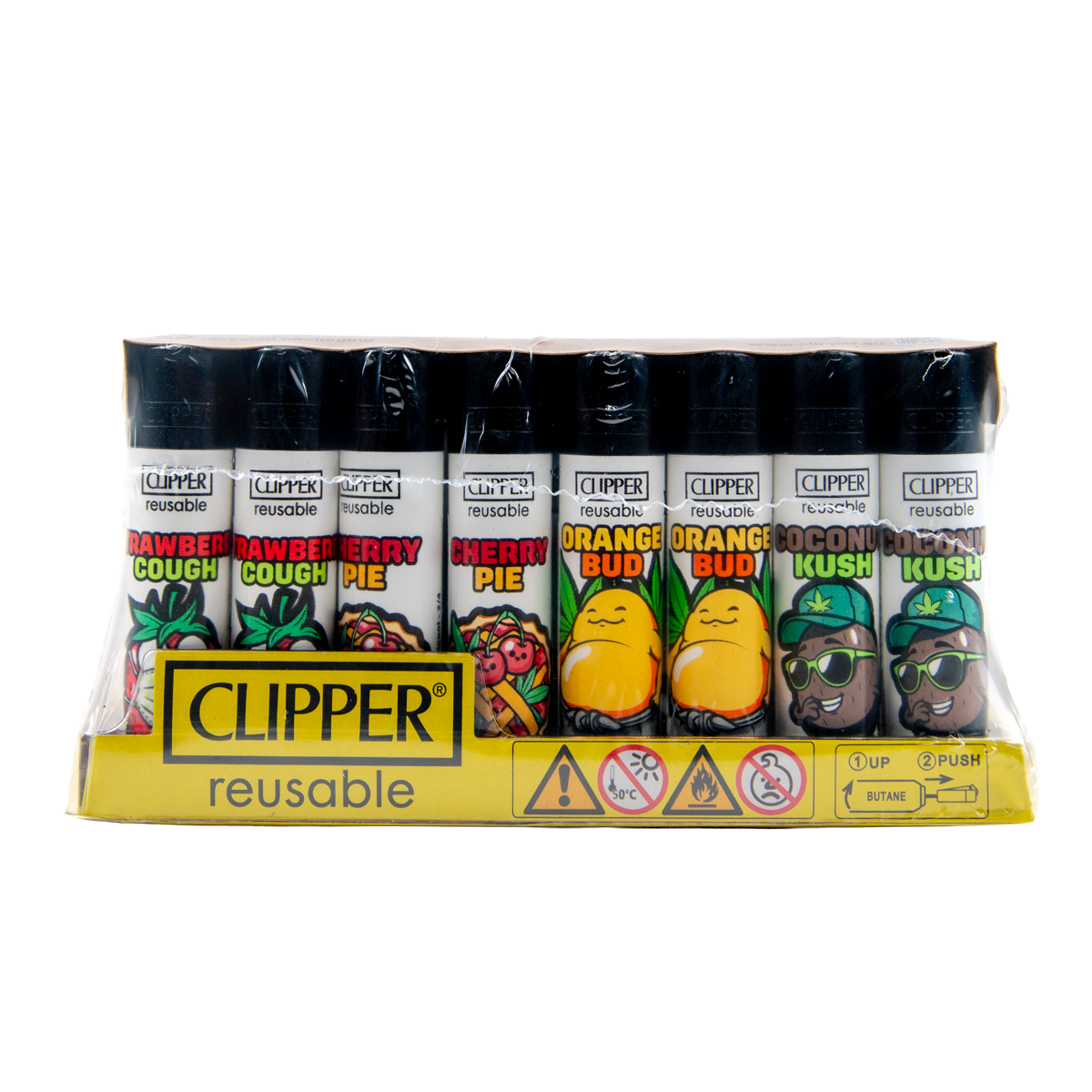 Clipper: High Tropicool BW Lighters (48 Pack)