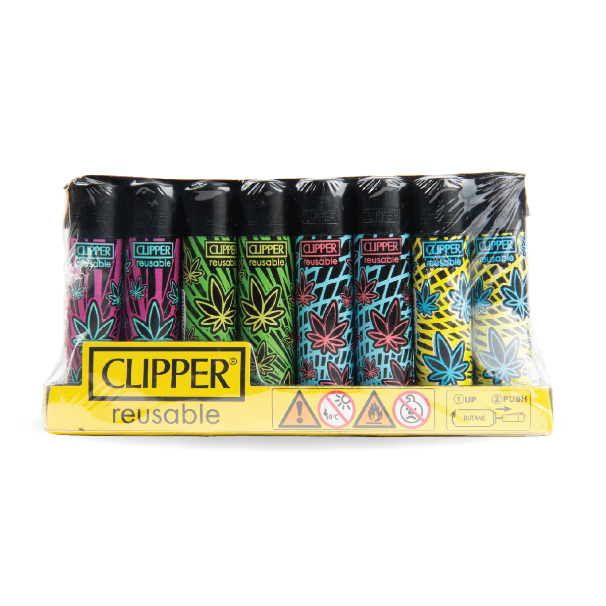 Clipper Lighters: Leaves 40 (48 Pack)