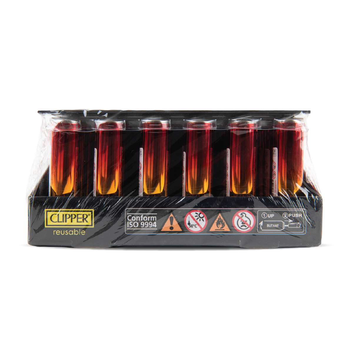 Clipper Lighters - Metal Dusk Gradient (30pcs)