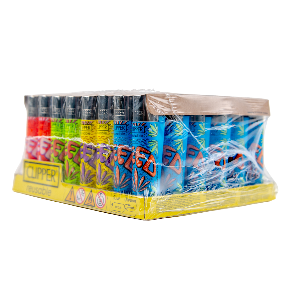 Clipper: Weed Flow LB Lighters (48 Pack)