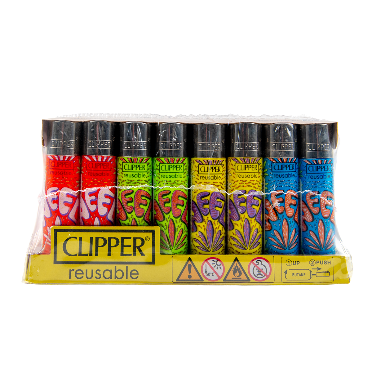 Clipper: Weed Flow LB Lighters (48 Pack)