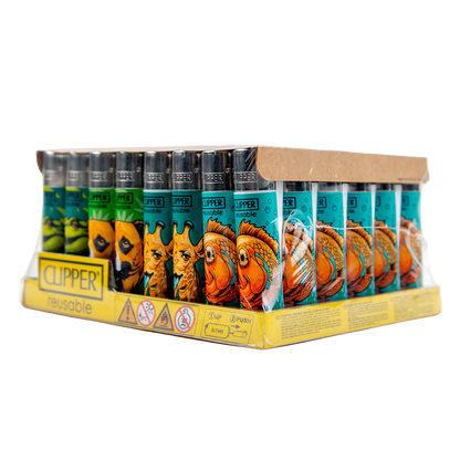 Clipper: Weedy World LB Lighters (48 Pack)