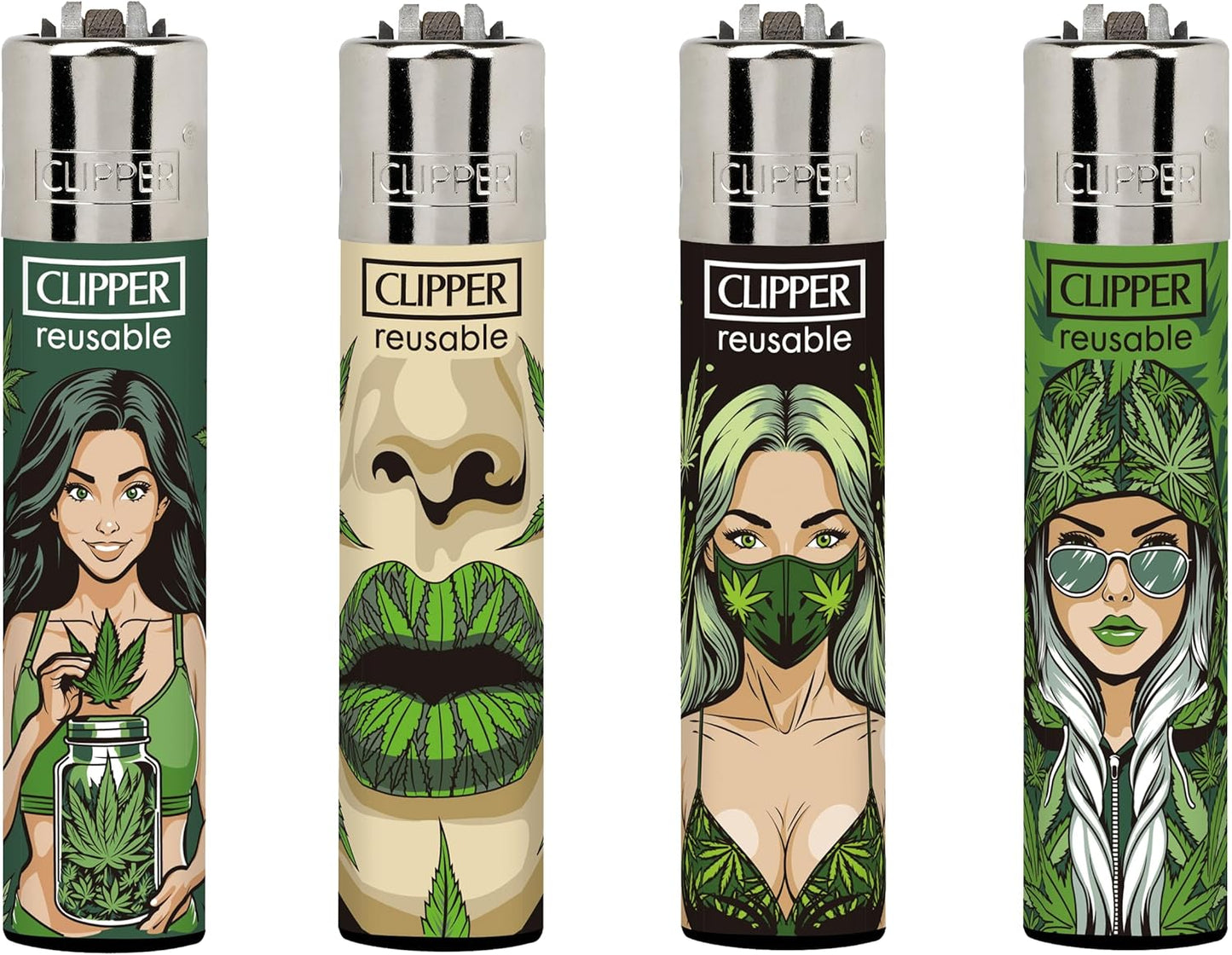 Clipper Lighters - Hot Weed