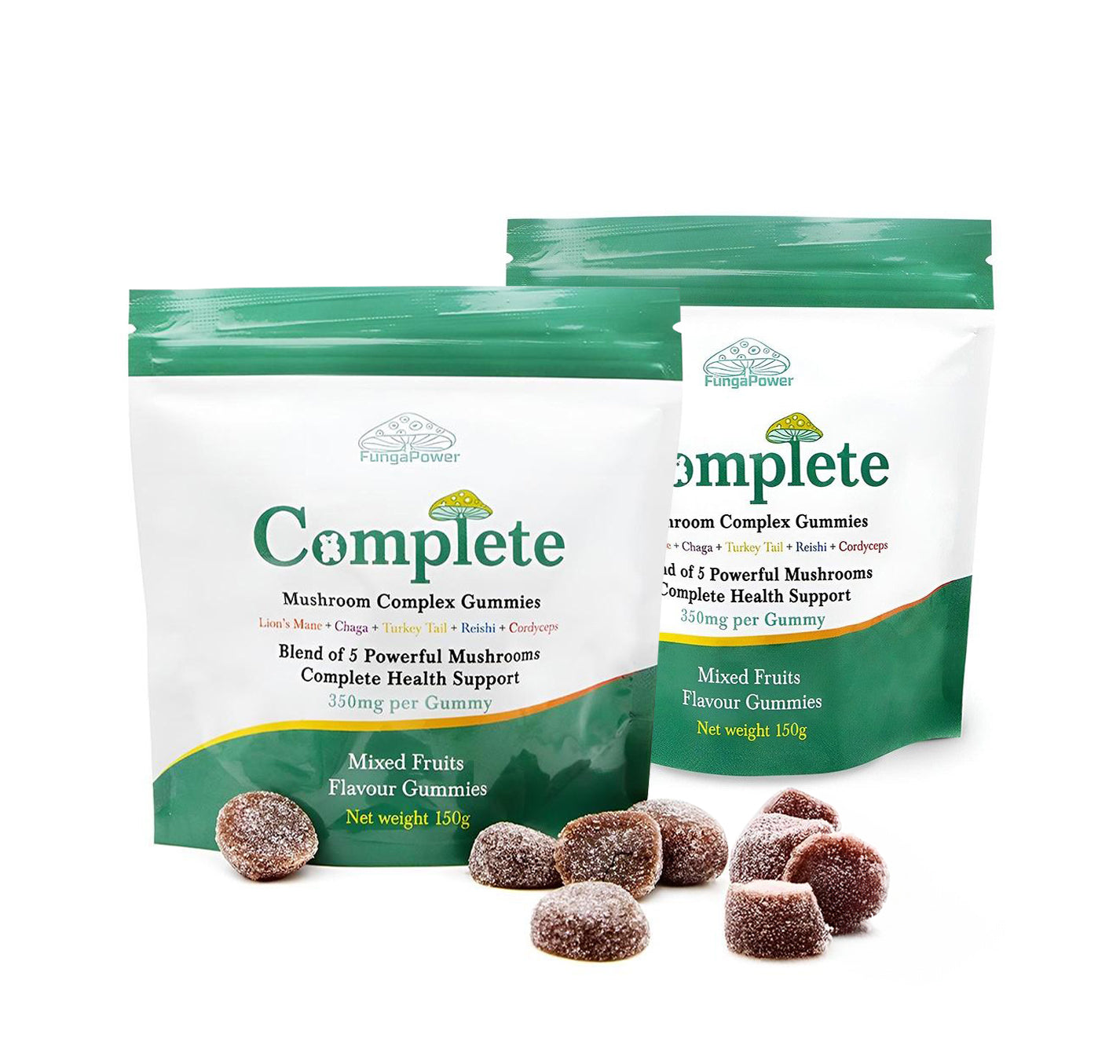 Fungapower Complete Mushroom Complex Gummies - (350mg)