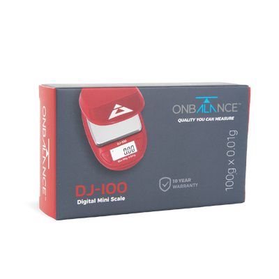 On Balance Digital Mini Scales DJ-100: Red - 100g