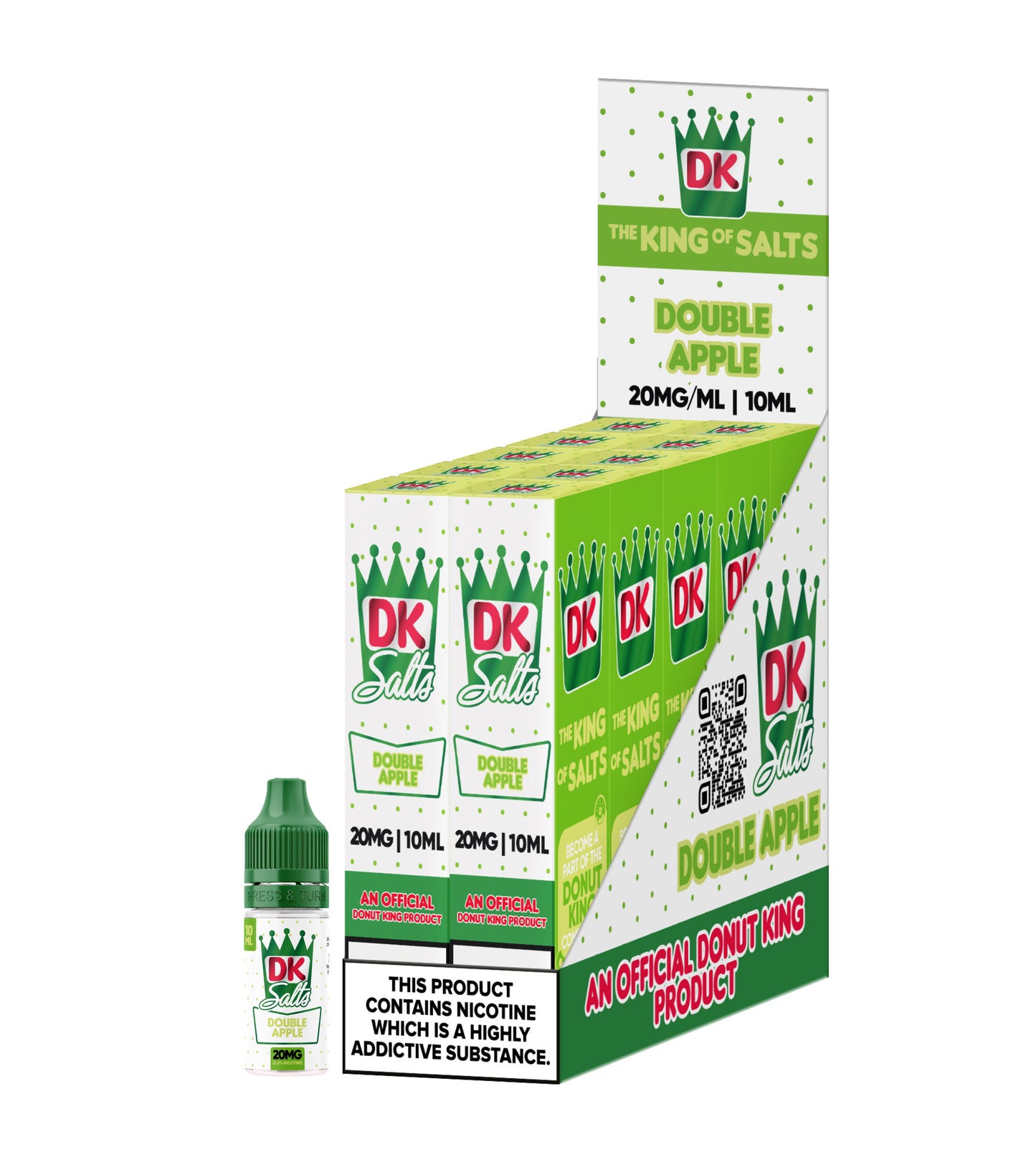 DK Double Apple vape juice packaging on a white background