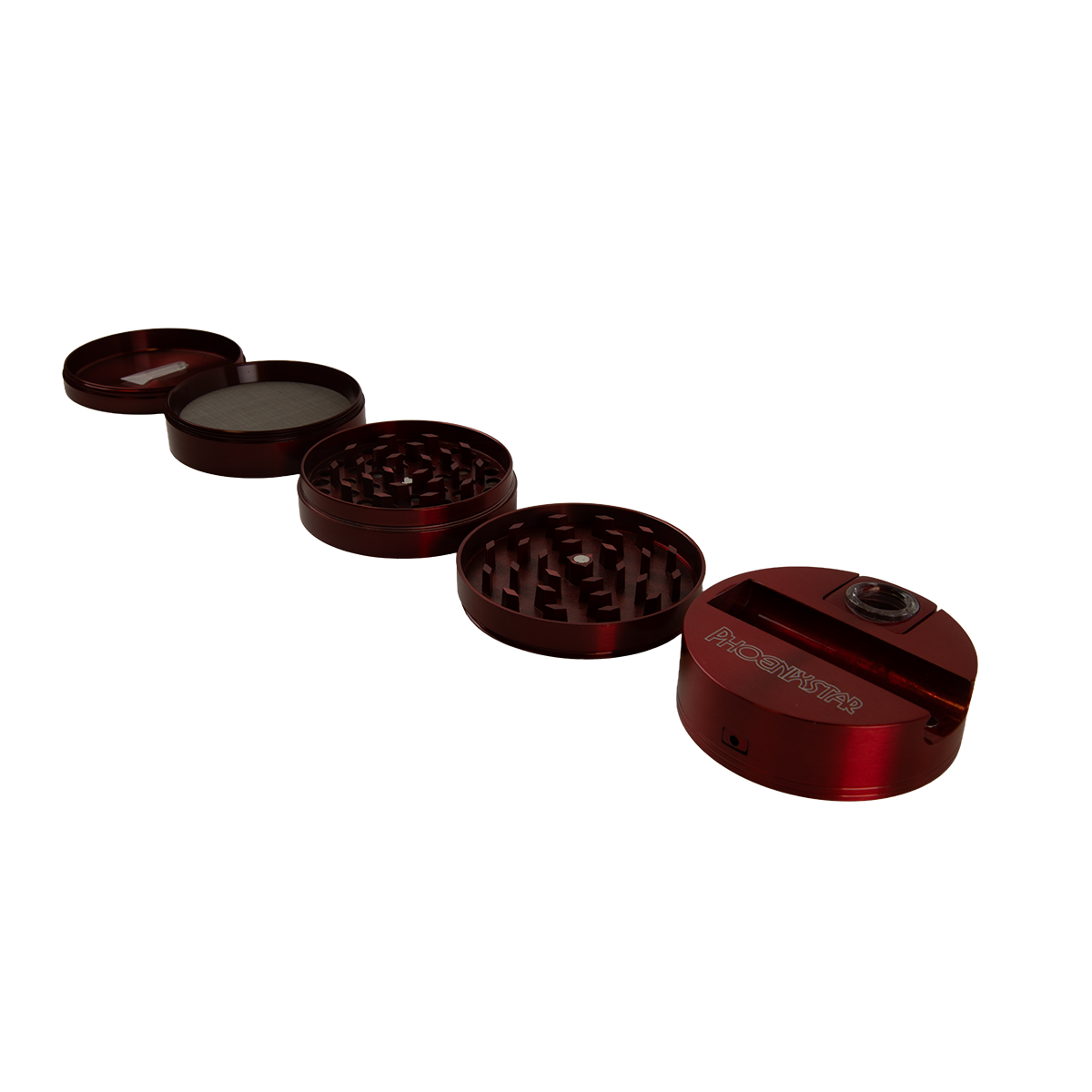 Phoenix Star Built In Smokers Pipe 5 Piece Grinder