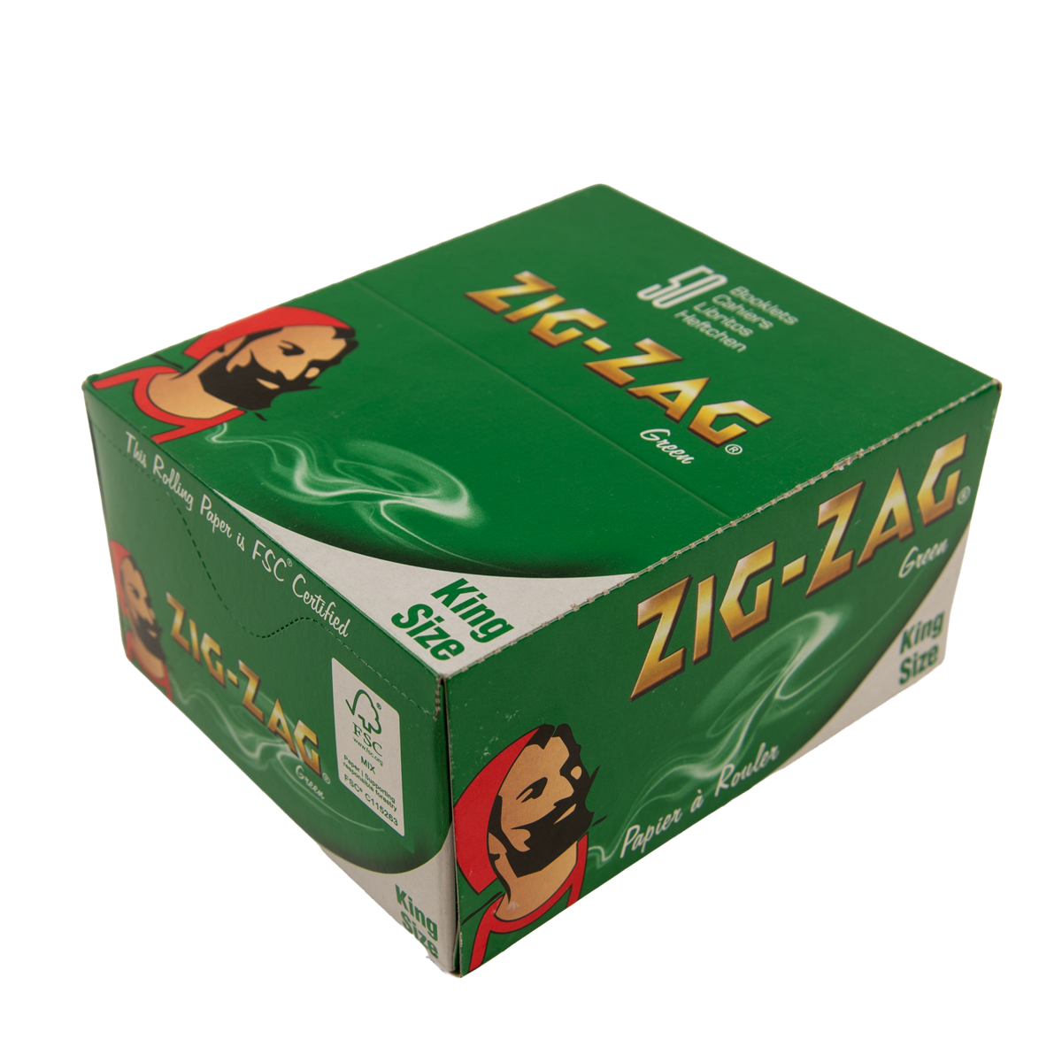 Zig Zag Green Kingsize Papers