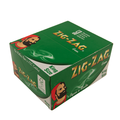 Zig Zag Green Kingsize Papers