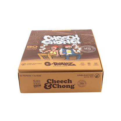 G-Rollz 'Cheech & Chong' 1-1/4 Unbleached Papers + Tips