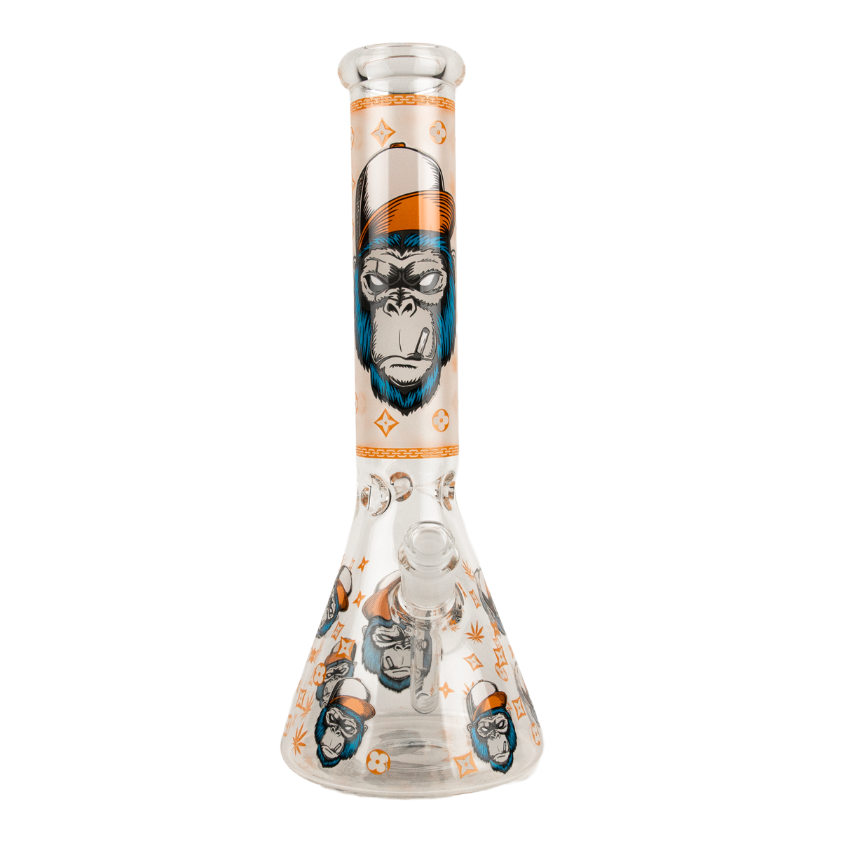 Large Bong Smokers Set - Indica Gorilla Rolling Stars