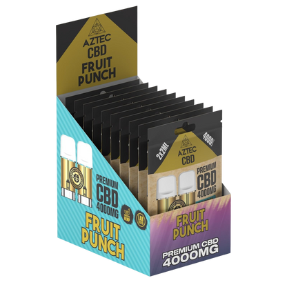 Aztec CBD Premium CBD Pods 4000mg 2x2ml - Pineapple Kush