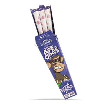 G-Rollz 'Ape Cones' King Size Pre-Rolled 3pcs Pack - Bored Grape (24 Pack)