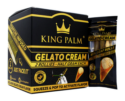 King Palm Terpene Infused Leaf Rolls (0.5gram) - Gelato Cream