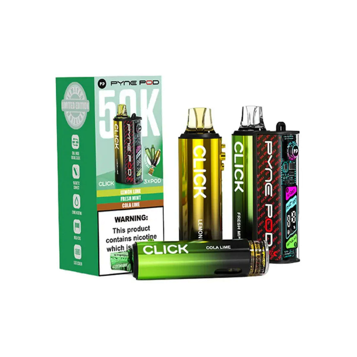 Pyne Pod Kit Click 50K Green Default Title