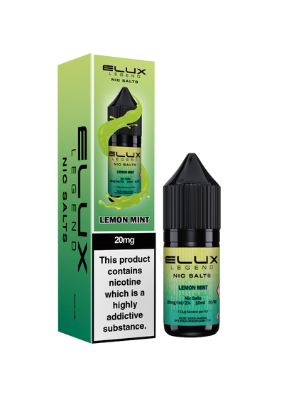 Elux Legend Nic Salts: Lemon Mint - 10mg (10 Pack)