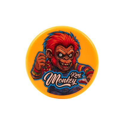 Monkey King Acrylic 3 Part Grinders - (12 Pack)