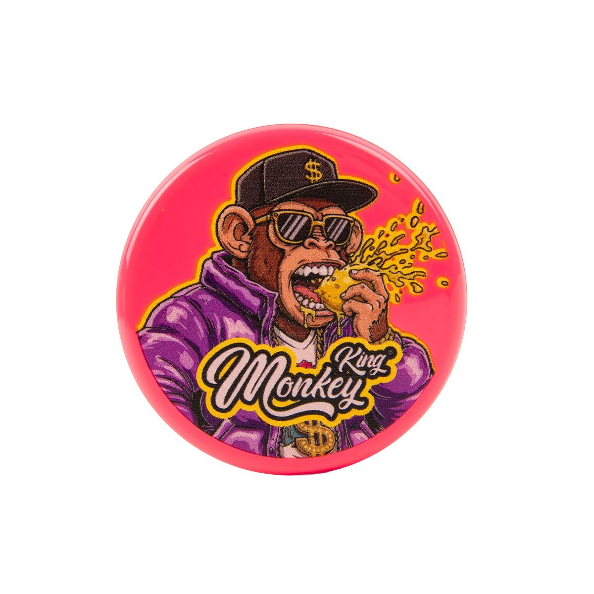 Monkey King Acrylic 3 Part Grinders - (12 Pack)