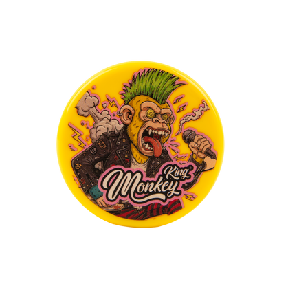Monkey King Acrylic 3 Part Grinders - (12 Pack)