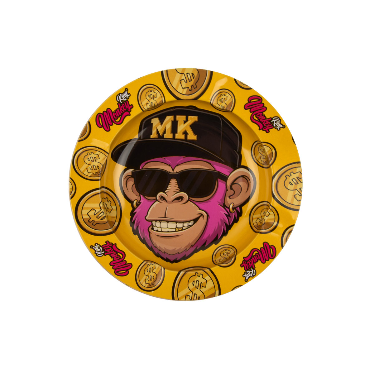 Monkey King Assorted Metal Ashtrays - (15 Pack)