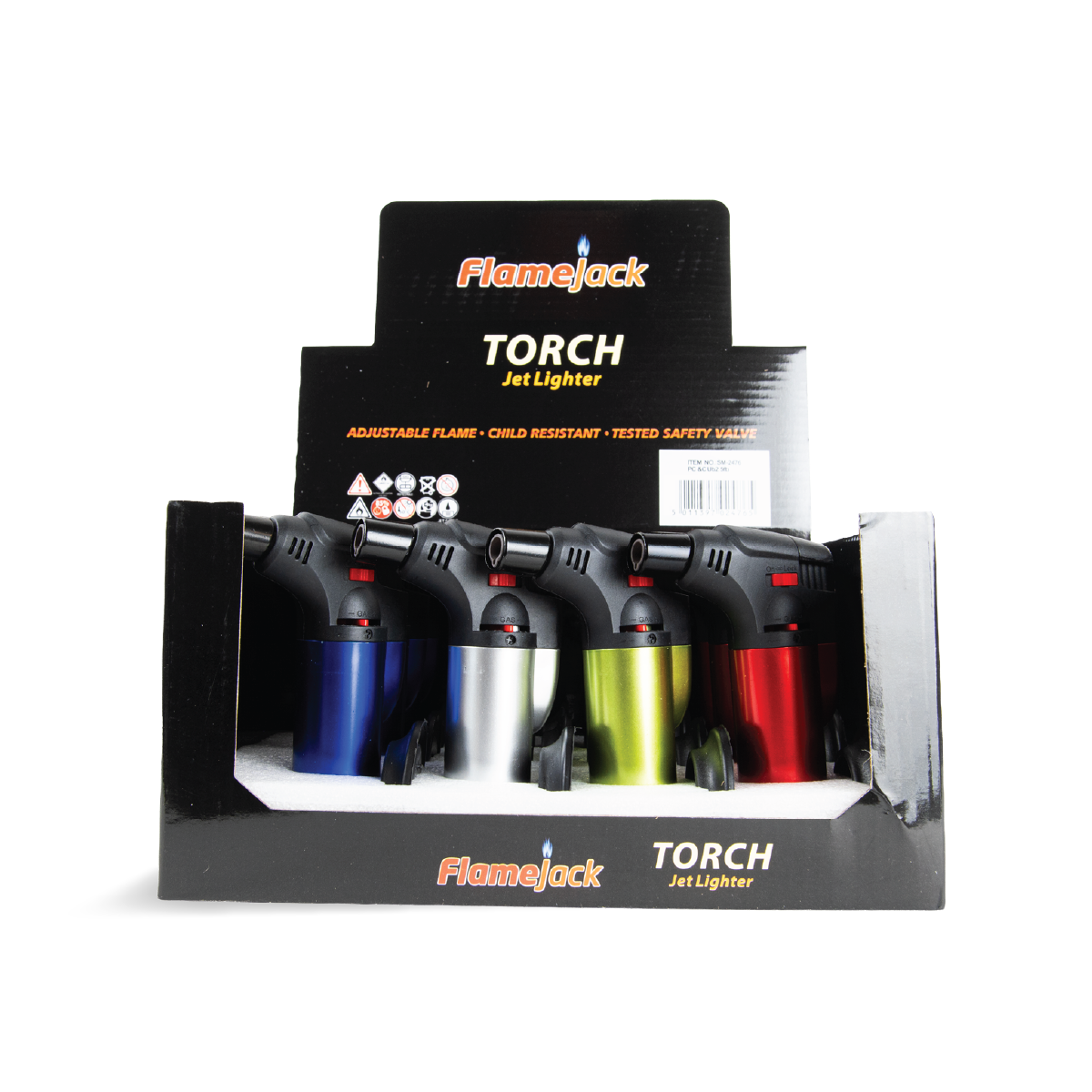 FlameJack Torch Jet Lighters (12 Pack)