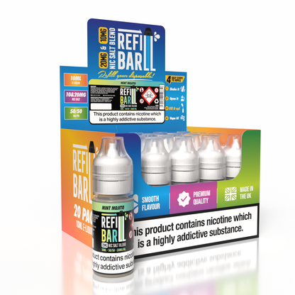 Refill Bar Salts Mint Mojito 10ml 50vg - (Pack Of 20)