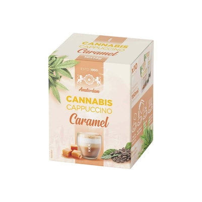 Multitrance Cannabis Coffee Instant Cappuccino: Caramel - 10mg (10 Sachets)