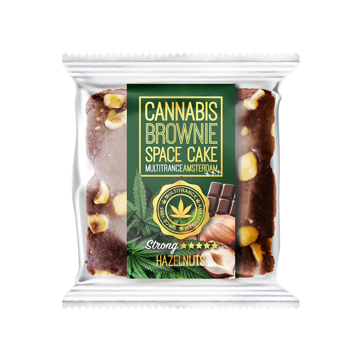 Multitrance Boxed Cannabis Brownie - Hazelnuts Strong