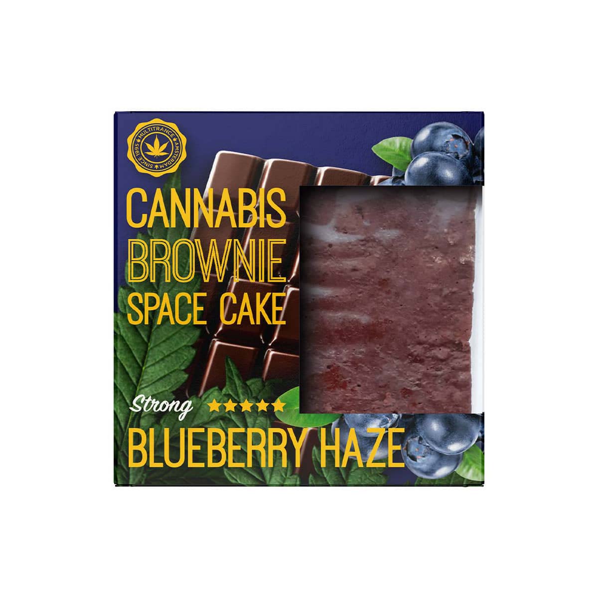 Multitrance Boxed Cannabis Brownie - Blueberry Haze Strong