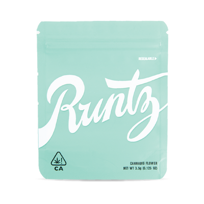 50 PACK MYLAR BAG - GREEN RUNTZ
