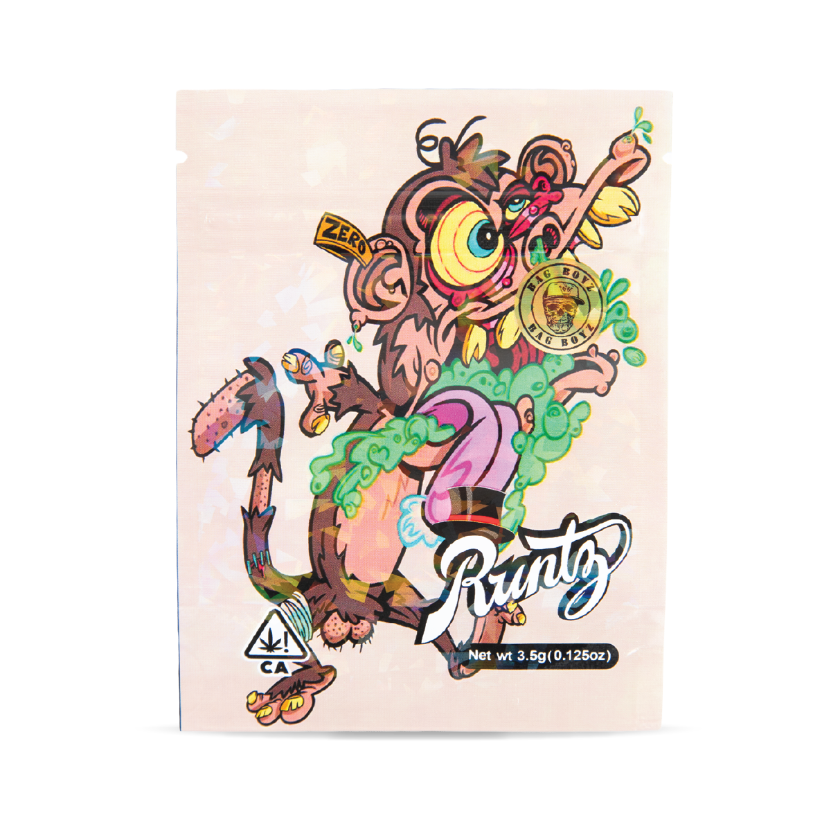 50 PACK MYLAR BAG - RABID MONKEY RUNTZ