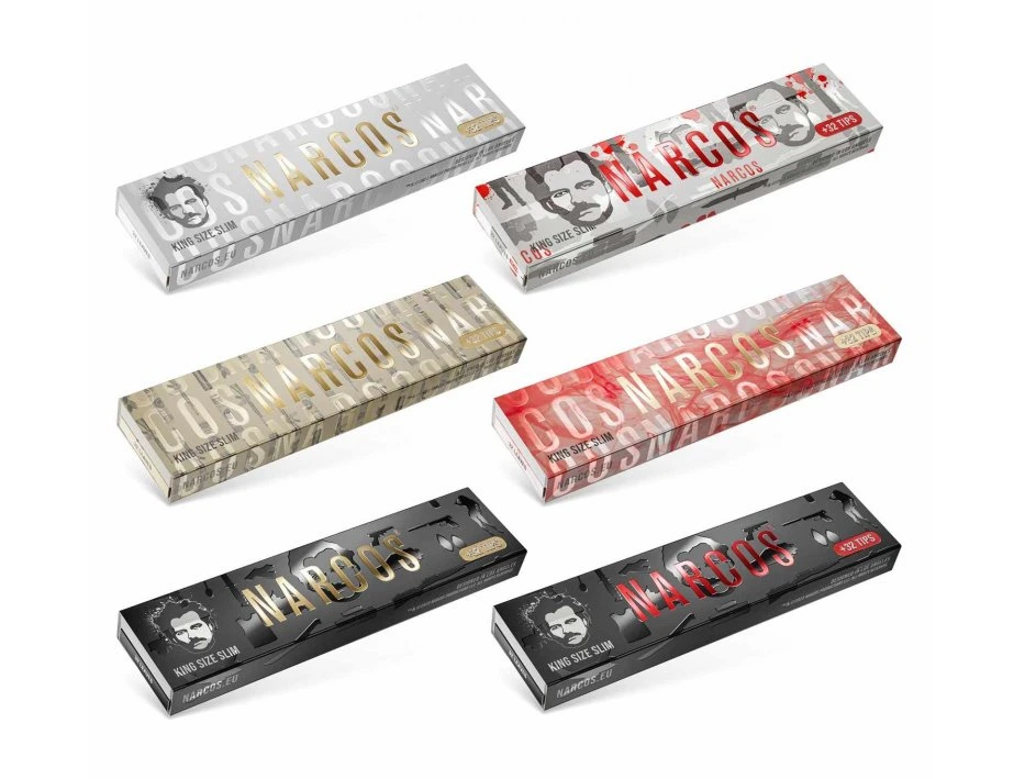 Narcos Limited Edition King Size Ultra Thin Rolling Papers & Tips