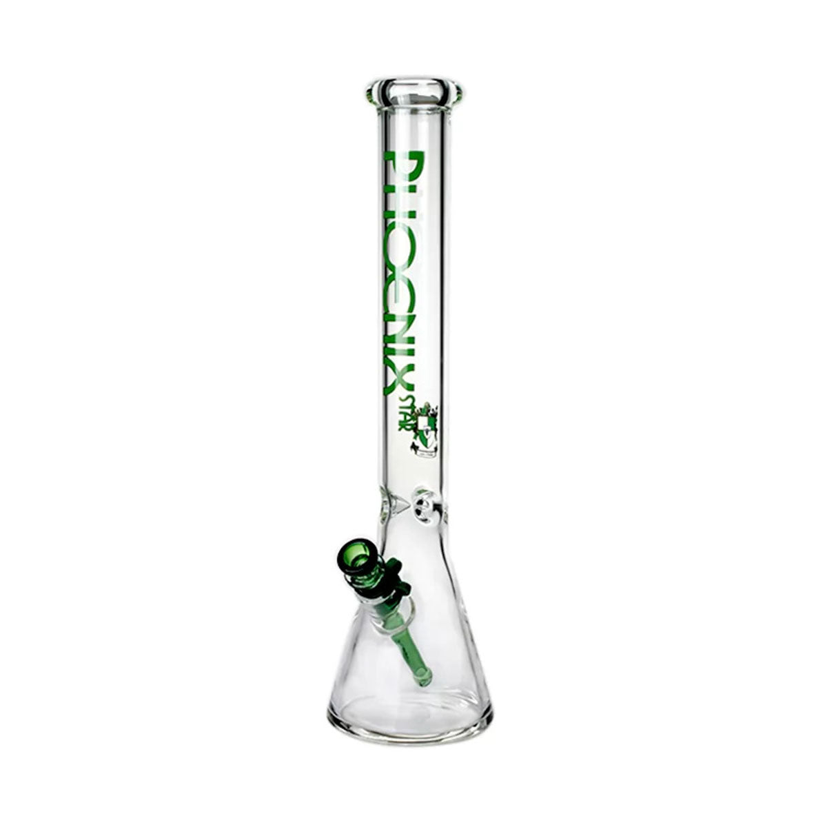Phoenix Star: 18" 7mm Thick Glass Beaker Bong