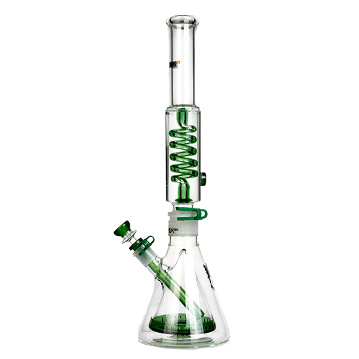 Phoenix Star: 18" Freezable Glycerin Beaker Bong - 2 Part