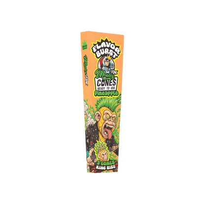 Monkey King: King Size Flavor Burst Cones (24 Pack) - Pineapple