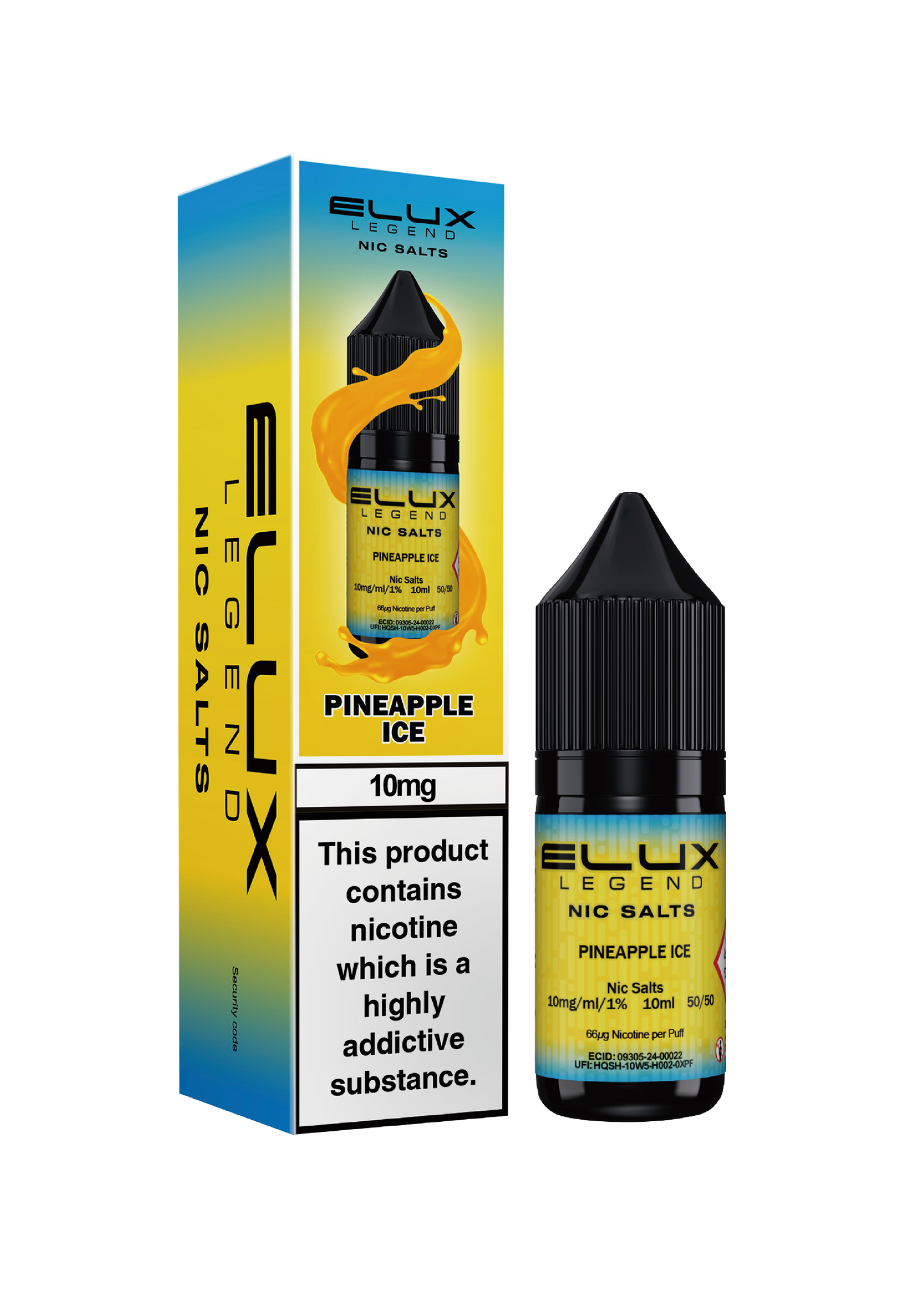 Elux Legend Nic Salts: Pineapple Ice - 20mg (10 Pack)