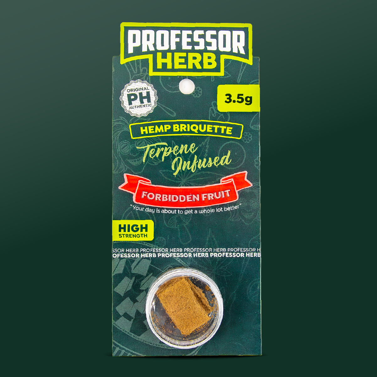 Professor Herb Hemp Briquette Hash 3.5g Forbidden Fruit