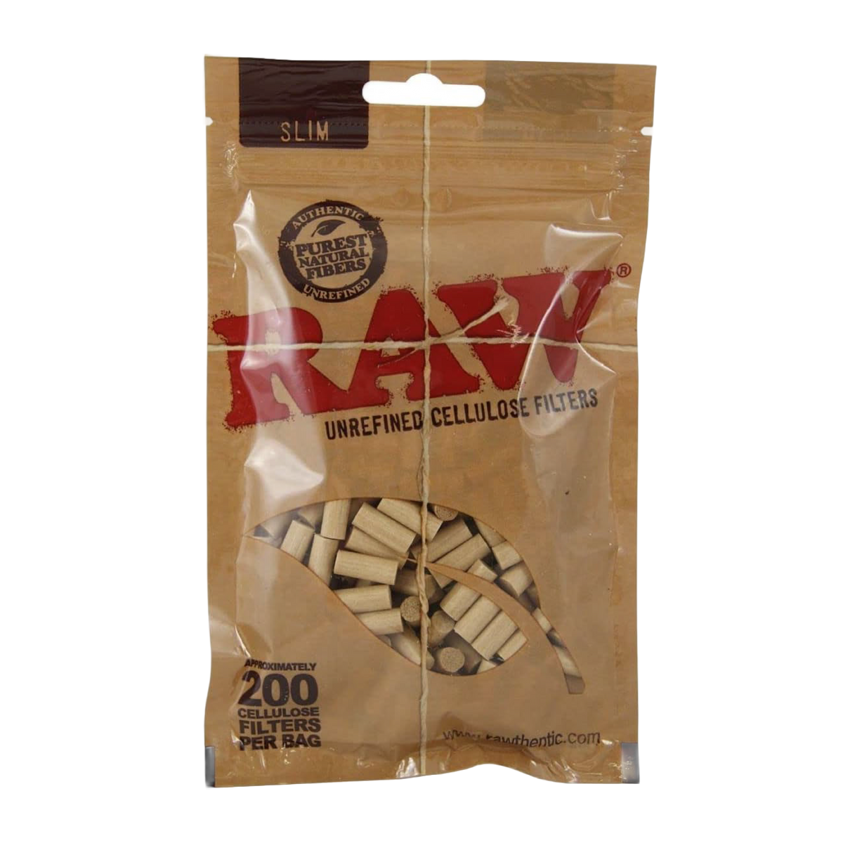 RAW Classic Slim Cellulose Filters - (200 Pack)