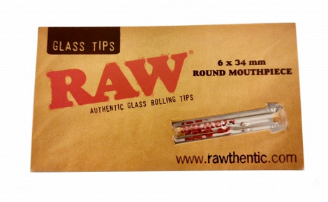 RAW Glass Rolling Tips with Round Mouthpiece
