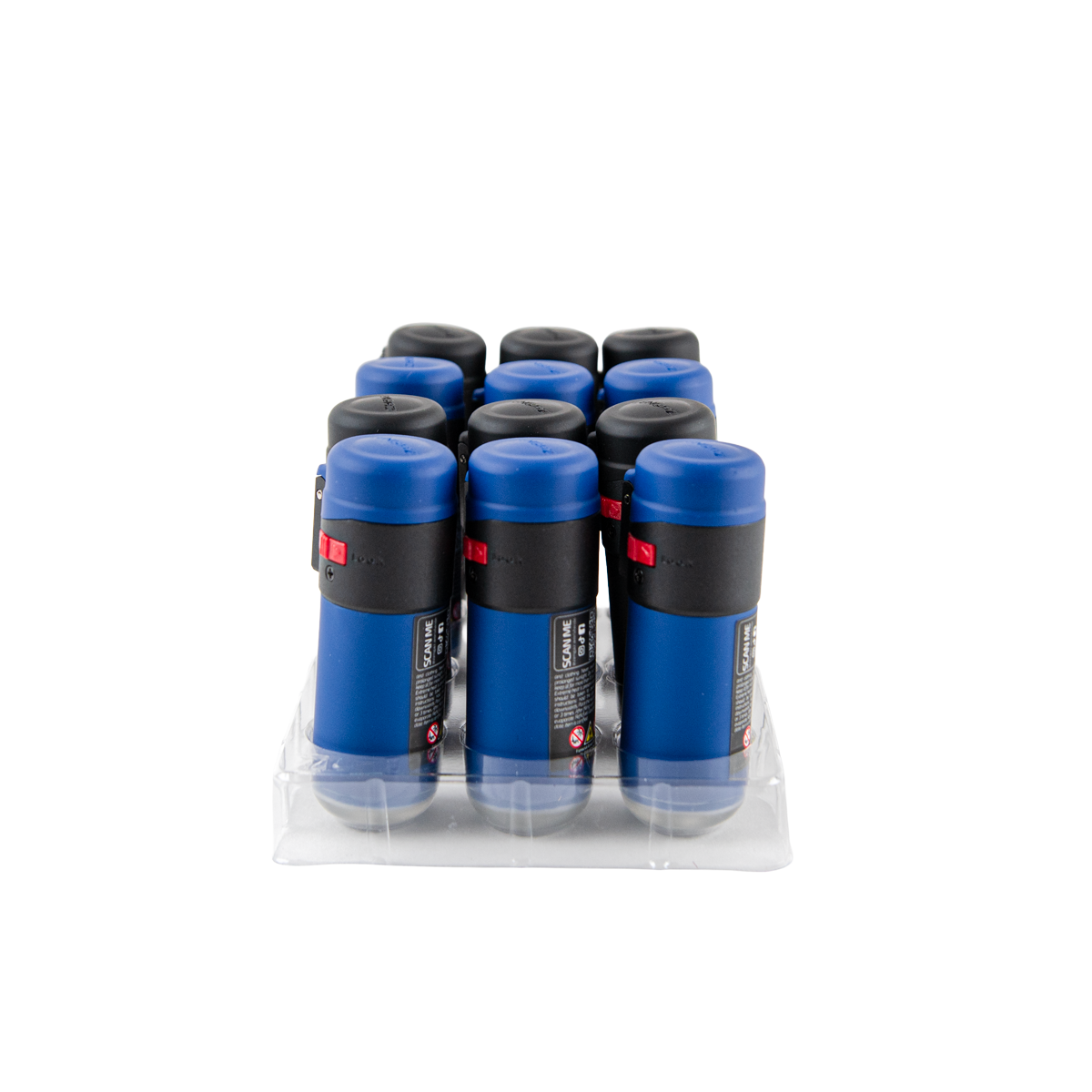 Zengaz Zl-1 Rubberized Flame Jet Lighters (12 Pack)