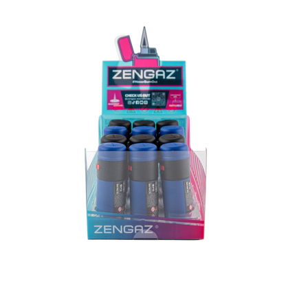 Zengaz Zl-1 Rubberized Flame Jet Lighters (12 Pack)
