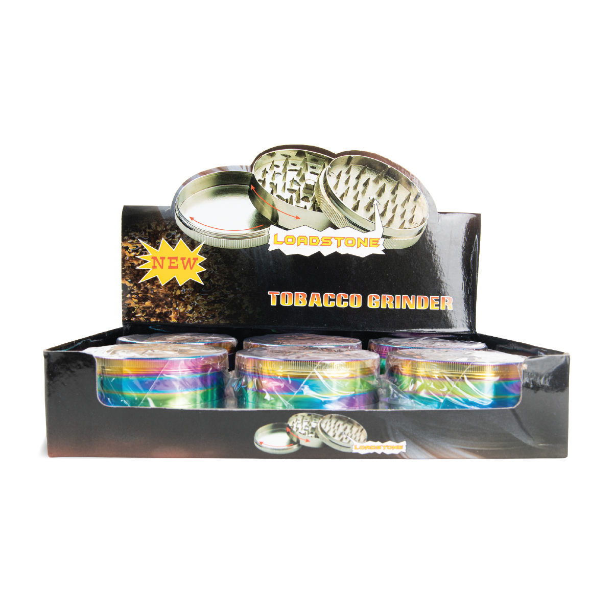 Sparkys XL Metal Grinders: Rainbow - 3 Part (6 Pack)