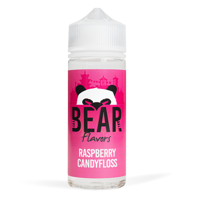 BEAR 100ml E-Liquid Shortfills - Raspberry & Candyfloss