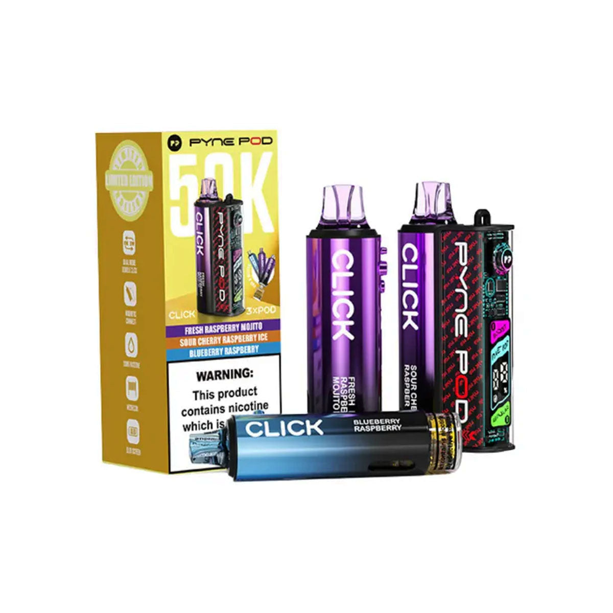 Pyne Pod Kit Click 50K Raspberry Default Title