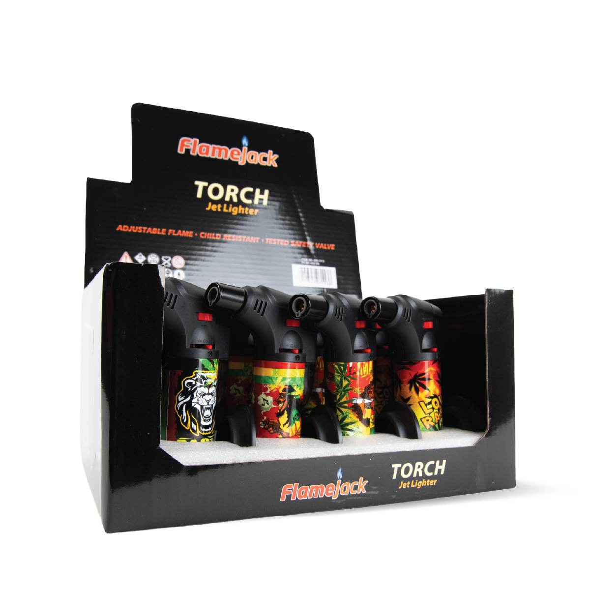 FlameJack Torch Jet Lighters (12 Pack)