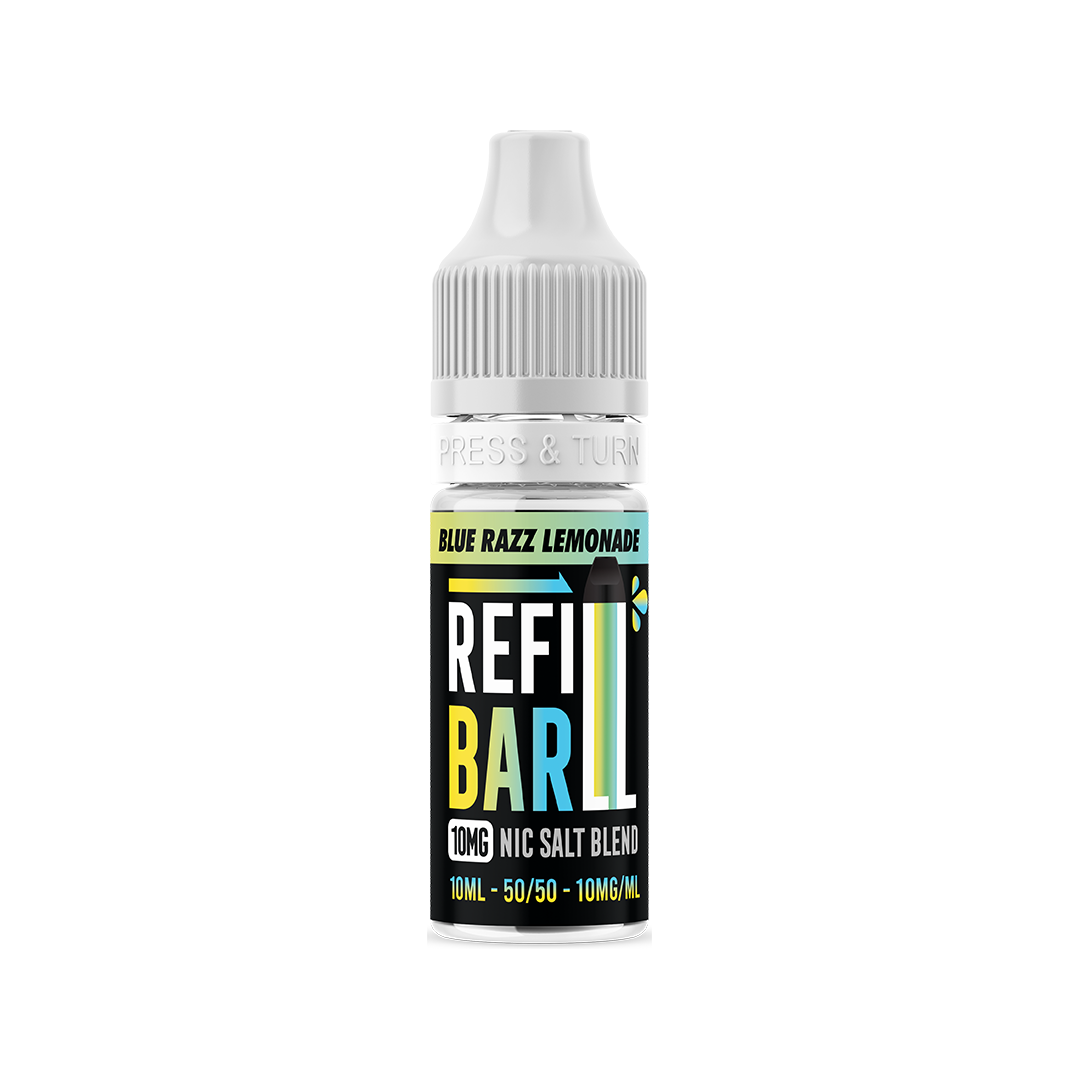 Refill Bar Salts Blue Razz Lemonade 10ml 50vg - (Pack Of 10)