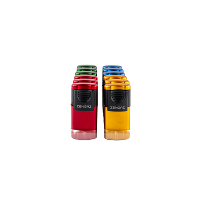 Zengaz Zl-5 Metallic Slider Jet Lighters (12 Pack)