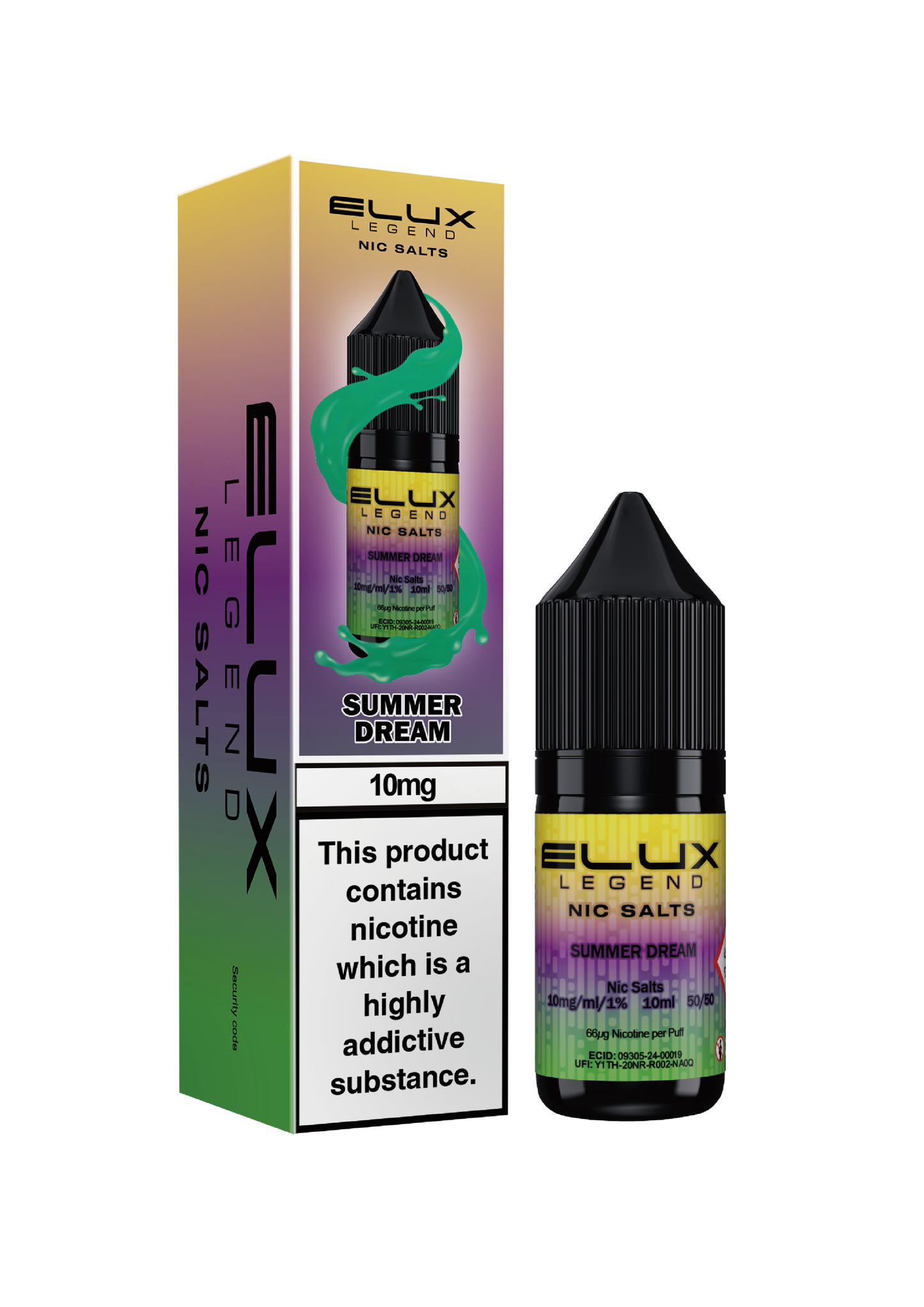 Elux Legend Nic Salts: Summer Dream - 10mg (10 Pack)