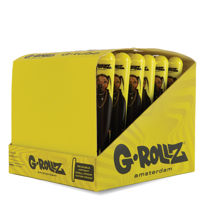 G-Rollz Yellow Rap Dog Cone Holders (36 Pack)