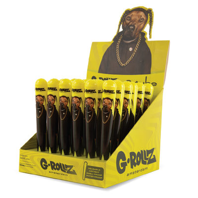 G-Rollz Yellow Rap Dog Cone Holders (36 Pack)